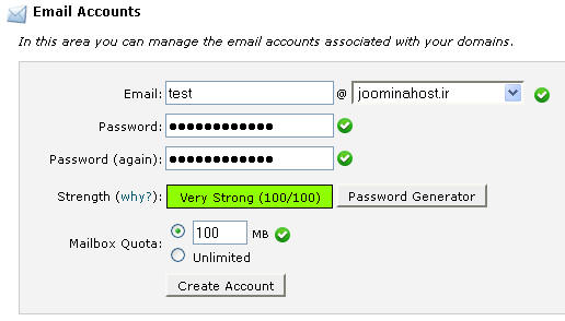 ساخت اکانت ایمیل در <strong><a href='http://www.joomina.ir/%D8%AF%D8%A7%D9%86%D9%84%D9%88%D8%AF-%D8%AC%D9%88%D9%85%D9%84%D8%A7%DB%8C-%D9%81%D8%A7%D8%B1%D8%B3%DB%8C.html' target='_blink'>جوملا</a></strong>